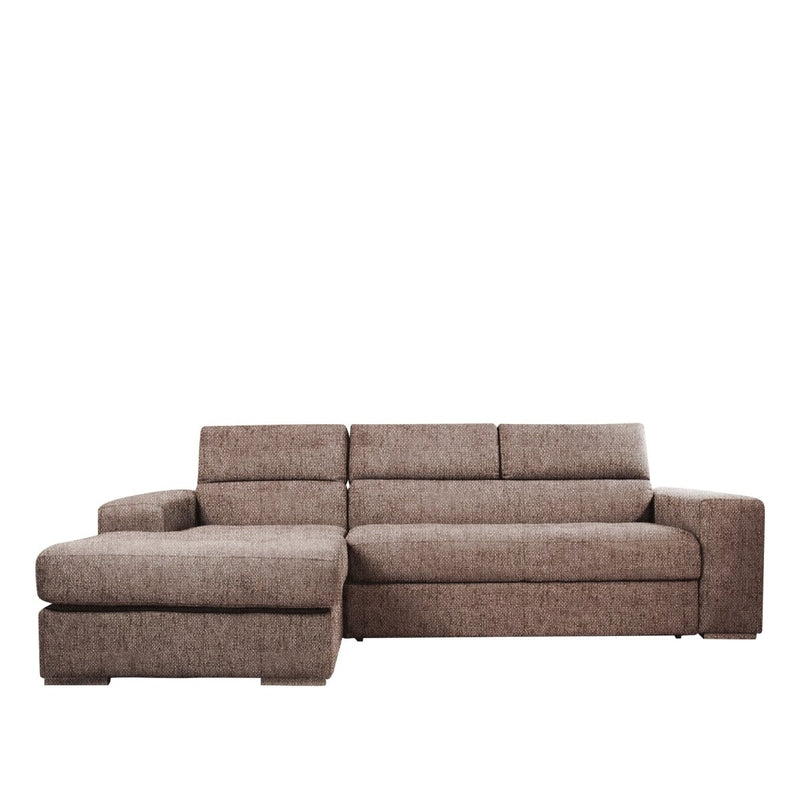 Divano Letto Angolare con Chaise Longue e Poggiatesta regolabili - PUCCINI - Divanoso