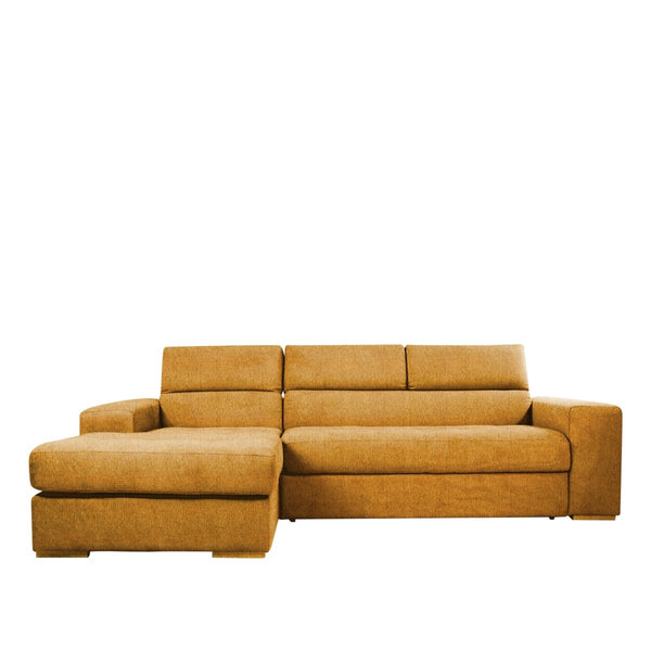 Divano Letto Angolare con Chaise Longue e Poggiatesta regolabili - PUCCINI - Divanoso