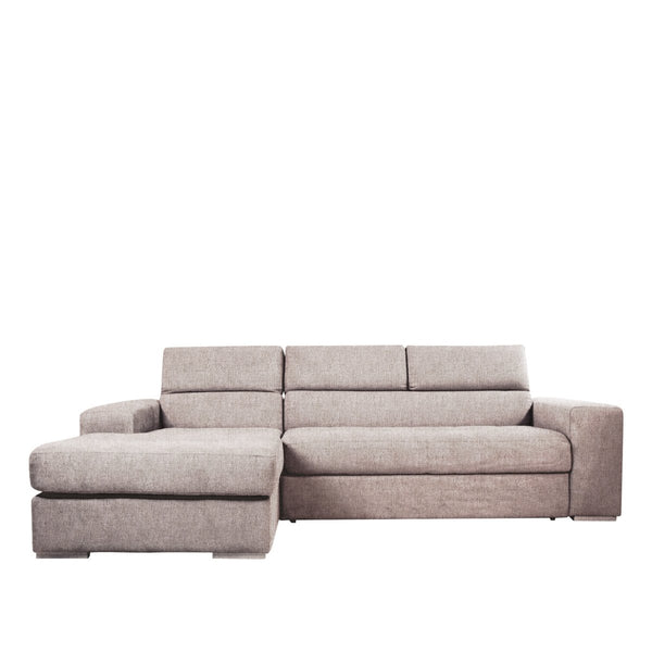 Divano Letto Angolare con Chaise Longue e Poggiatesta regolabili - PUCCINI - Divanoso