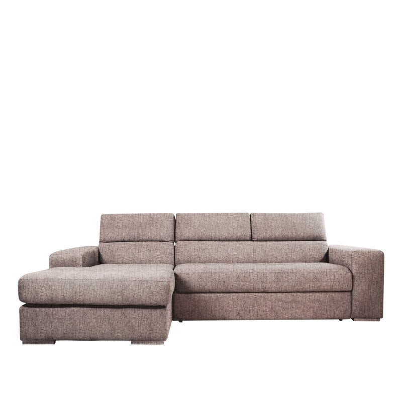 Divano Letto Angolare con Chaise Longue e Poggiatesta regolabili - PUCCINI - Divanoso