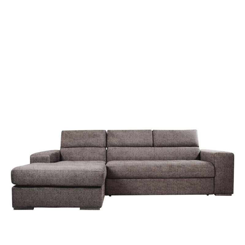 Divano Letto Angolare con Chaise Longue e Poggiatesta regolabili - PUCCINI - Divanoso