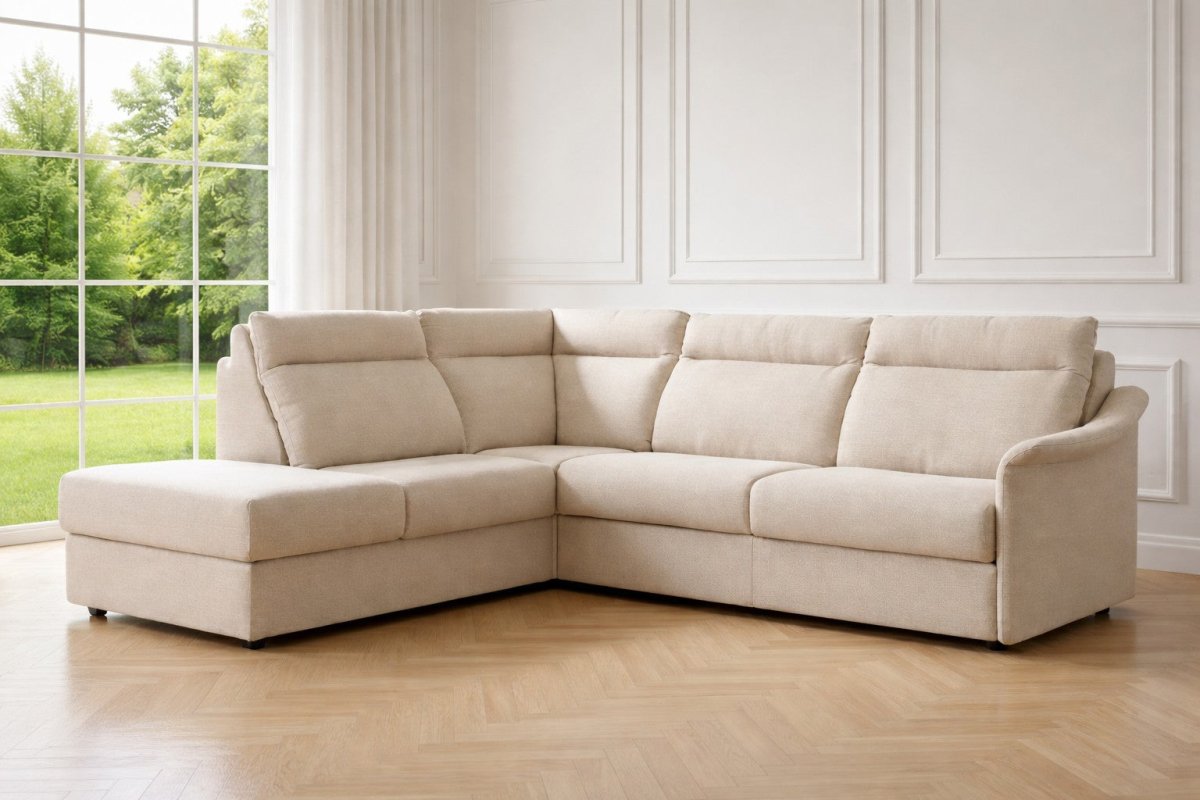 Divano Letto Angolare con Materasso Alto CLEOPATRA | Divanoso - Divanoso