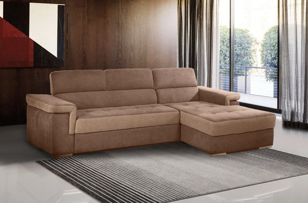 Divano Letto con Penisola Chaise Longue MADRID - Divanoso