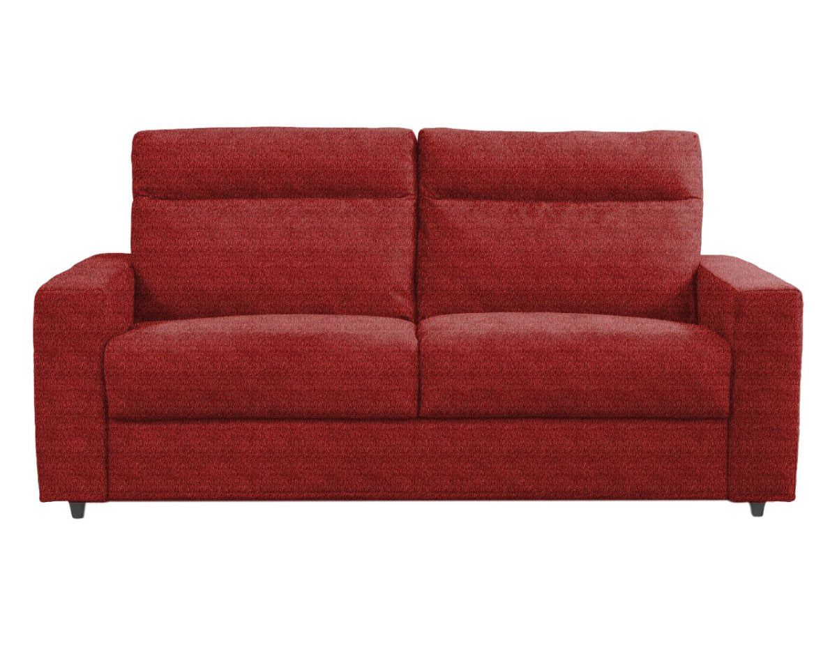 Divano Letto Extra Comfort con Materasso Alto 20 cm e Imbottiture Rinforzate ARON SOFT | Divanoso - colore rosso
