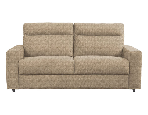 Divano Letto Extra Comfort con Materasso Alto 20 cm e Imbottiture Rinforzate ARON SOFT | Divanoso - colore Camel