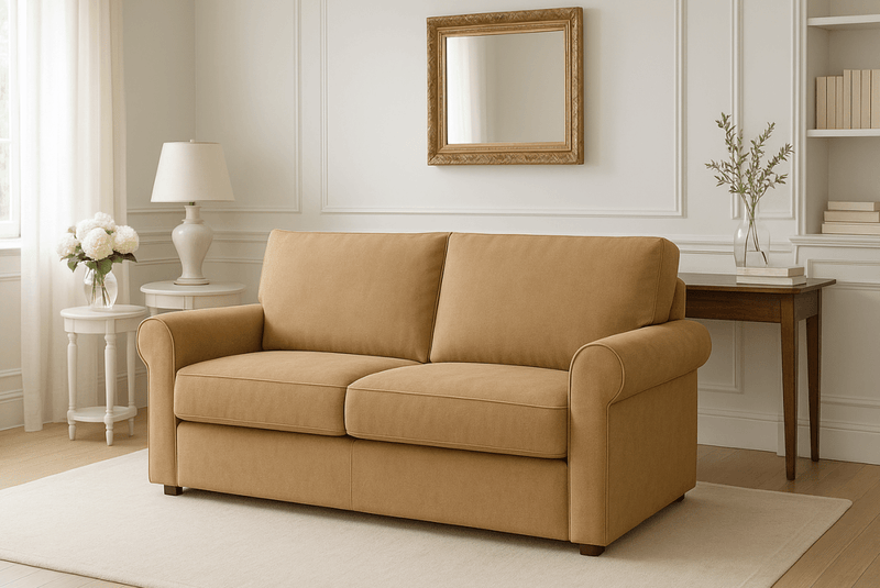 Divano Letto Matrimoniale Classico braccioli arrotondati CLASSIC - Divanoso