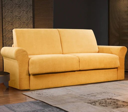 Divano Letto Matrimoniale Classico braccioli arrotondati CLASSIC - Divanoso