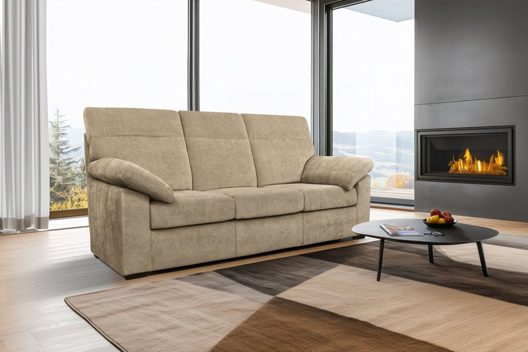 Divano Moderno con Schienale Alto e Braccioli a Cuscino - ARMIDE - Divanoso