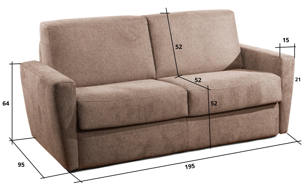 Dimensioni del divano letto chiuso