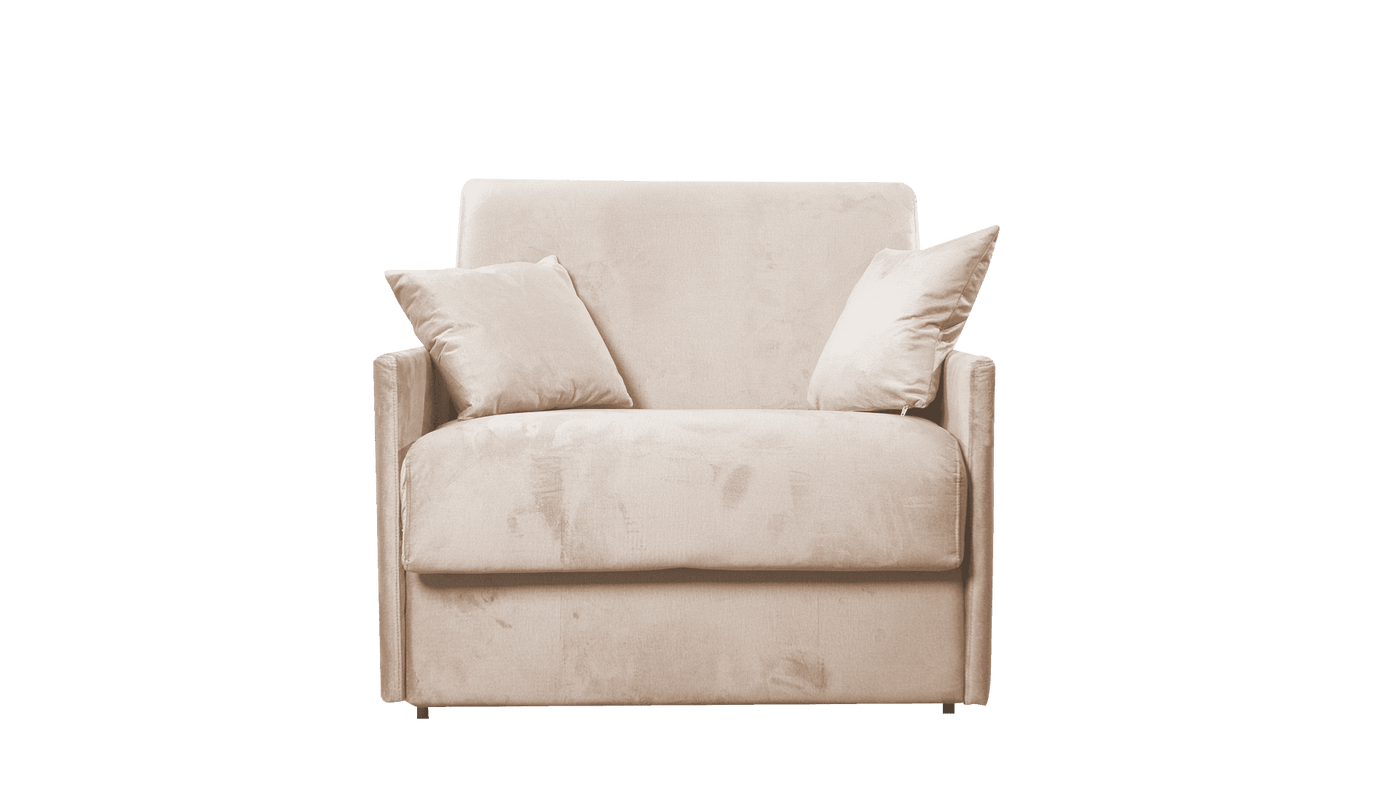 MOON Poltrona Letto con materasso alto 17 cm e misure 70x195 cm - Divanoso