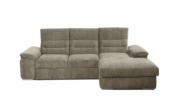 Divano Letto con Penisola Chaise Longue - FIDELIO - Divanoso