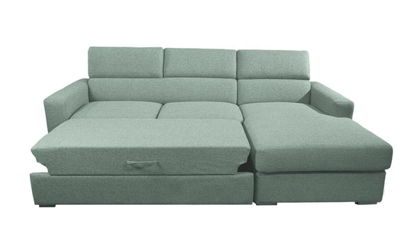 Divano Letto con Penisola Chaise Longue - HANSEL - Divanoso