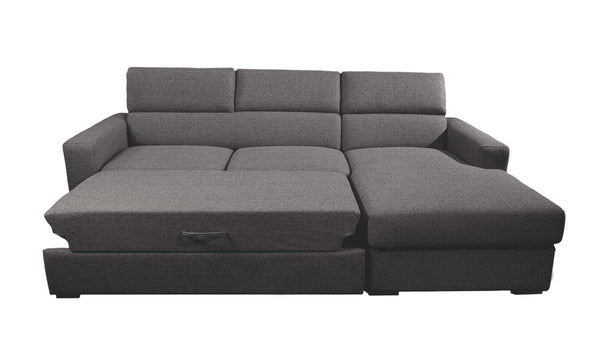Divano Letto con Penisola Chaise Longue - HANSEL - Divanoso