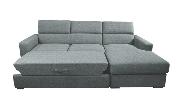 Divano Letto con Penisola Chaise Longue - HANSEL - Divanoso