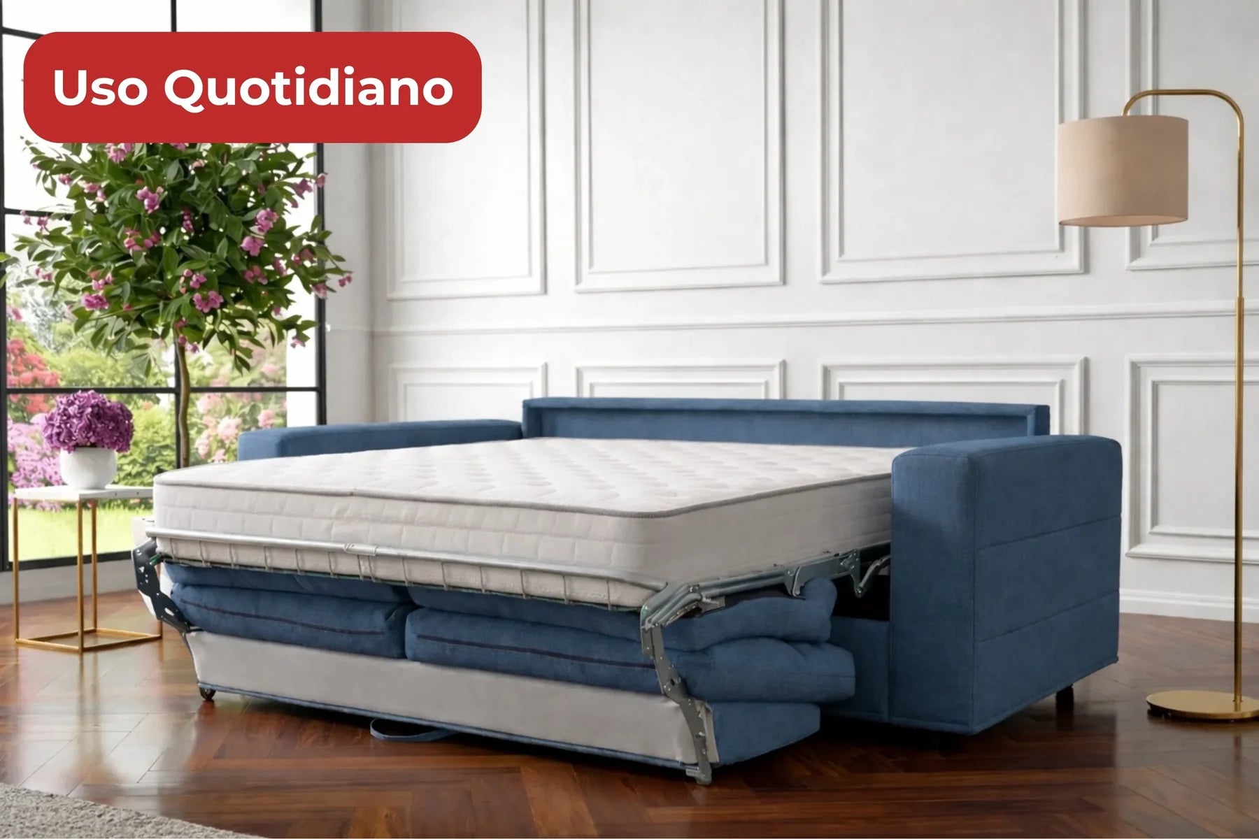 ARON SOFT aperto in configurazione letto